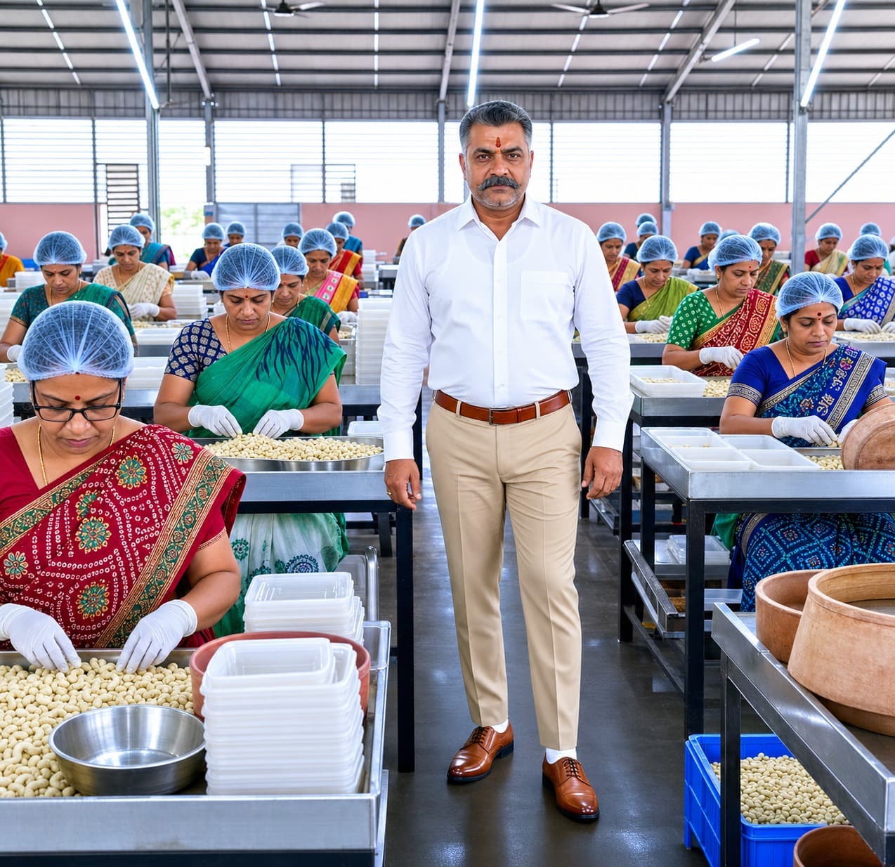 Cashew grading and processing operations